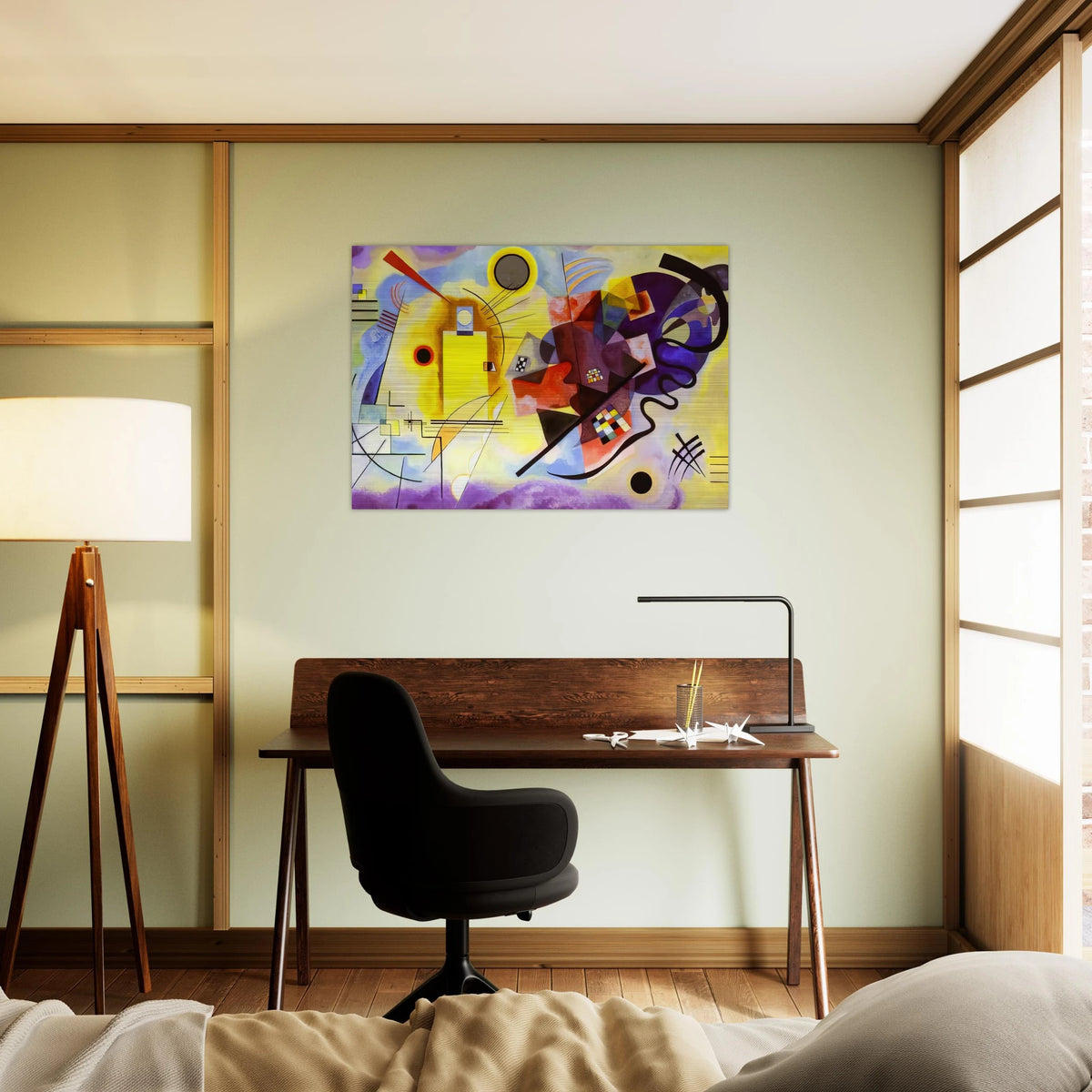 YELLOW RED BLUE 1925 - Wassily Kandinsky Brushed Aluminum Print - 70x100 cm / 28x40 inches | Wassily Kandinsky Aluminum Print | Wassily Kandinsky Prints