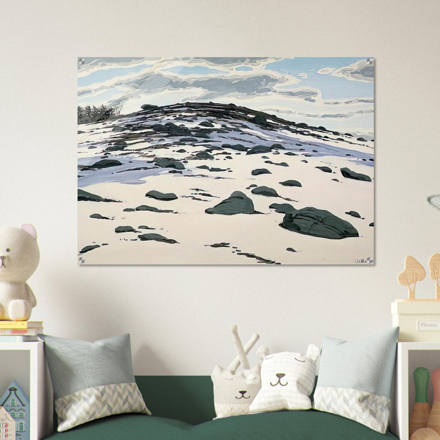 Shadow on Frankfort Barren - 1982 - Neil Welliver Acrylic Print - 70x100 cm / 28x40″ inches