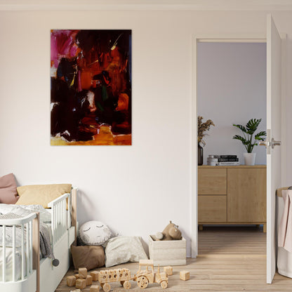 Summer Night s Bliss - Hans Hofmann Brushed Aluminum Print - 70x100 cm / 28x40 inches | Hans Hofmann Aluminum Print | Hans Hofmann Prints