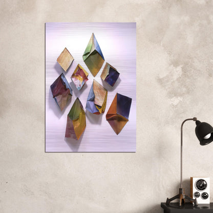 Cubes - Sam Gilliam Brushed Aluminum Print - 70x100 cm / 28x40 inches | Sam Gilliam Aluminum Print | Sam Gilliam Prints