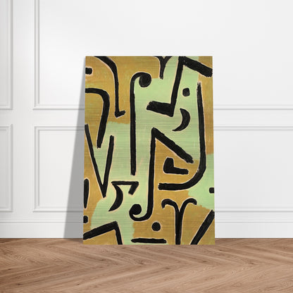 HALME 1940 - Paul Klee Brushed Aluminum Print - 70x100 cm / 28x40 inches | Paul Klee Aluminum Print | Paul Klee Prints