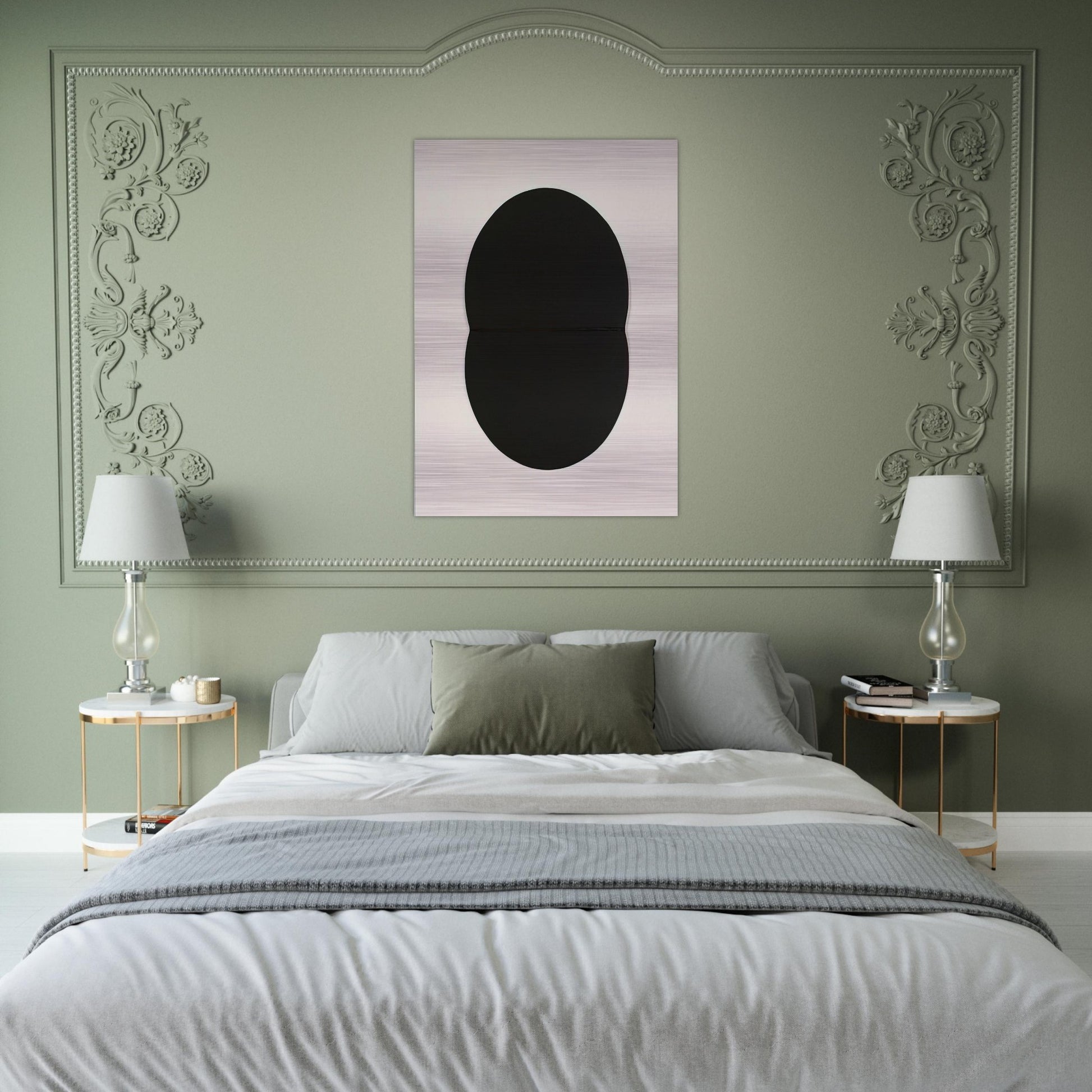 Study for White Plaque. Bridge Arch and Reflection - Ellsworth Kelly Brushed Aluminum Print - 70x100 cm / 28x40 inches | Ellsworth Kelly Aluminum Print | Ellsworth Kelly Prints