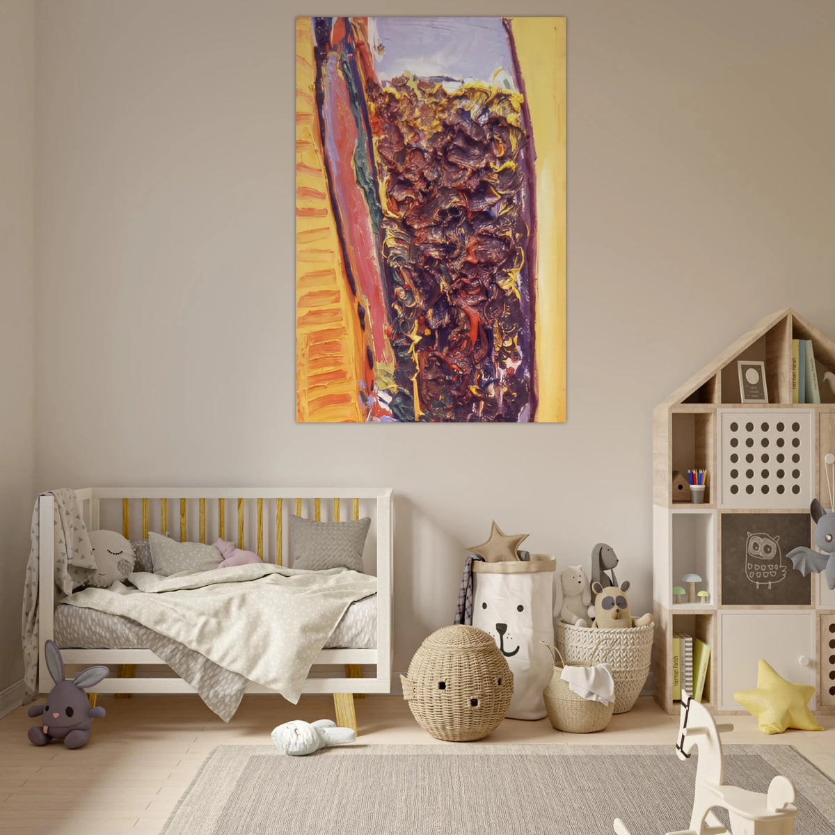 For Vincent Van Gogh - 1972 - Ronnie Landfield Art Prints - 100x150 cm / 40x60″ inches | Ronnie Landfield Poster | Ronnie Landfield Prints