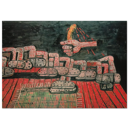 ROOM - Philip Guston Brushed Aluminum Print - 70x100 cm / 28x40 inches | Philip Guston Aluminum Print | Philip Guston Prints