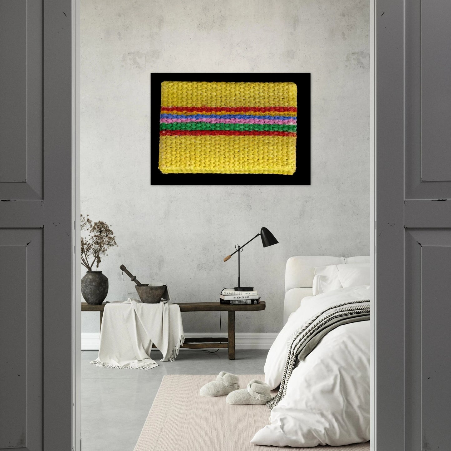 Micro-Painting - 1968 - Gene Davis Brushed Aluminum Print - 70x100 cm / 28x40 inches | Gene Davis Aluminum Print | Gene Davis Prints