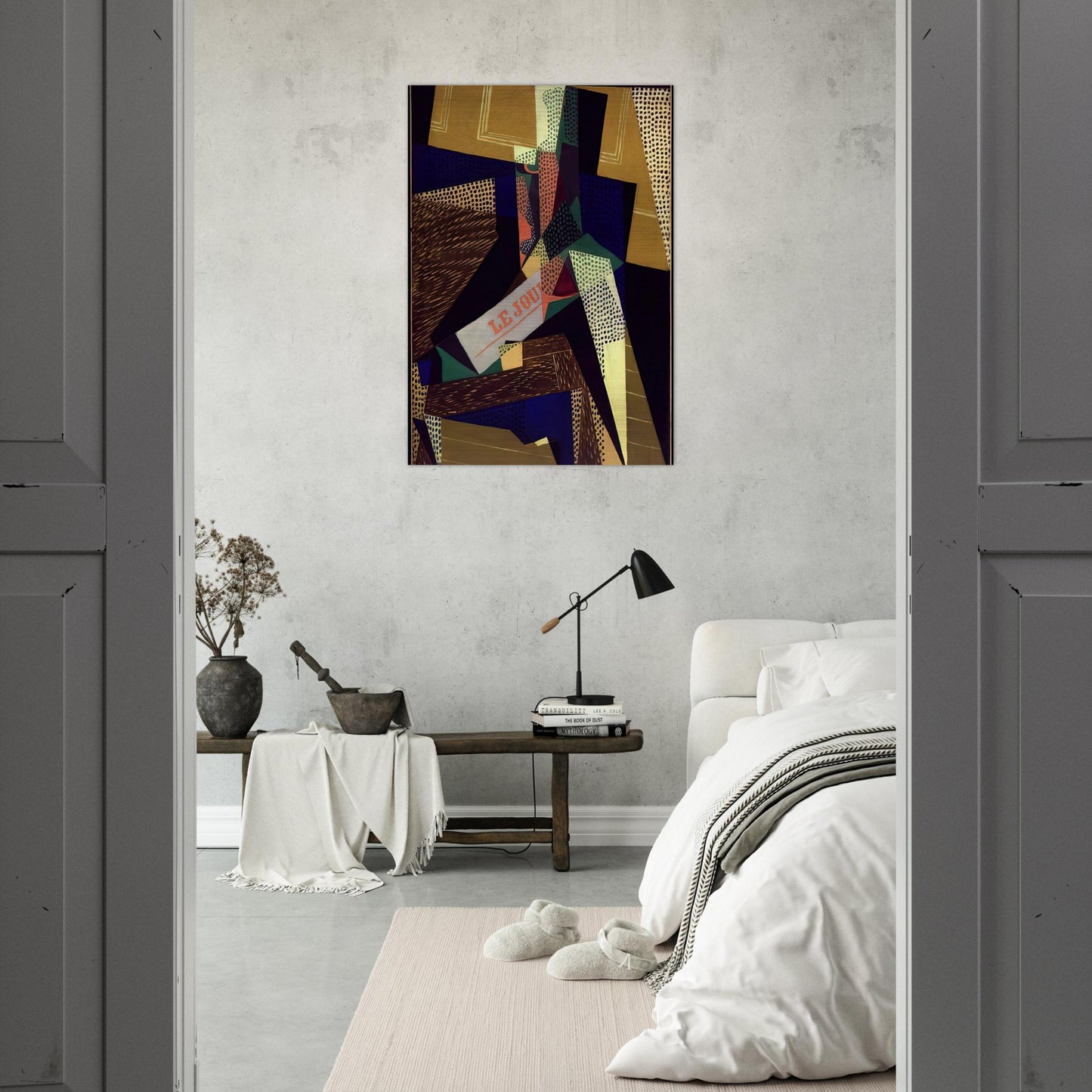 STILL LIFE 1916 - Juan Gris Brushed Aluminum Print - 70x100 cm / 28x40 inches | Juan Gris Aluminum Print | Juan Gris Prints