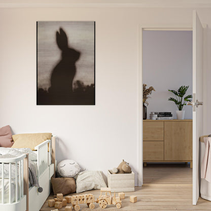 RABBIT 1986 - Edward Ruscha Brushed Aluminum Print - 70x100 cm / 28x40 inches | Edward Ruscha Aluminum Print | Edward Ruscha Prints
