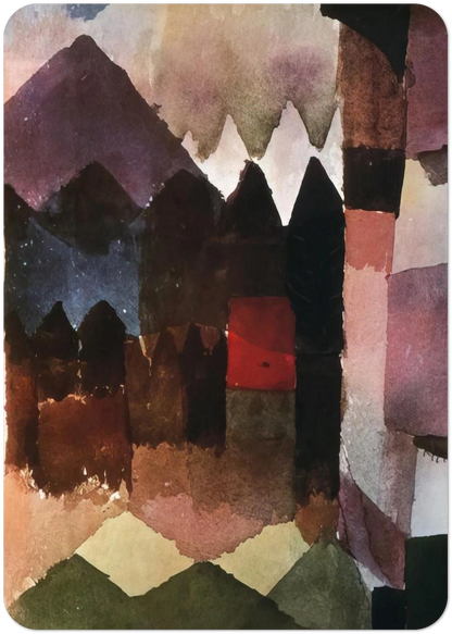 HAIRDRYER IN MARC S GARDEN 1915 By Paul Klee Pack of 10 Post Cards | Paul Klee Post Cards | A6 (10.5 x 14.8 cm) - 4.1 x 5.8 inches