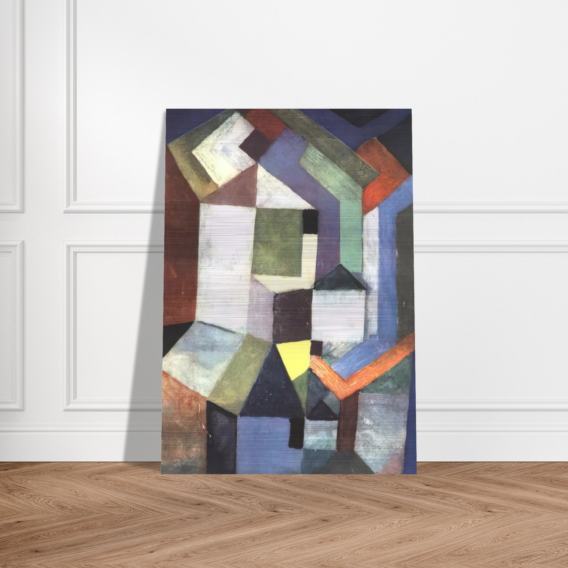 PIOUS NORTHERN LANDSCAPE 1917 - Paul Klee Brushed Aluminum Print - 70x100 cm / 28x40 inches | Paul Klee Aluminum Print | Paul Klee Prints
