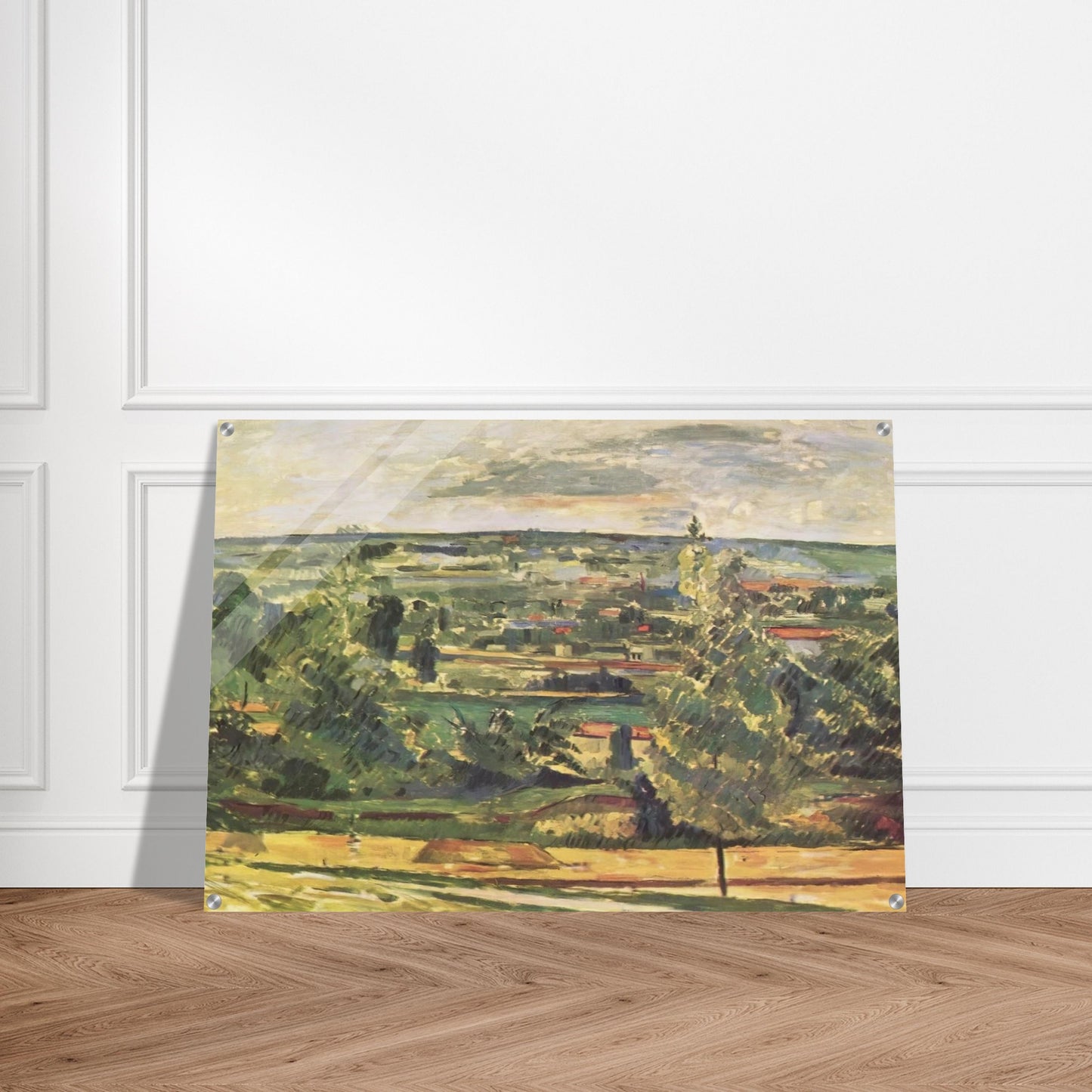 Landscape of the Jas de Bouffan - Paul Cézanne Acrylic Print - 70x100 cm / 28x40″ inches | Paul Cézanne Wall Art | Paul Cézanne Prints