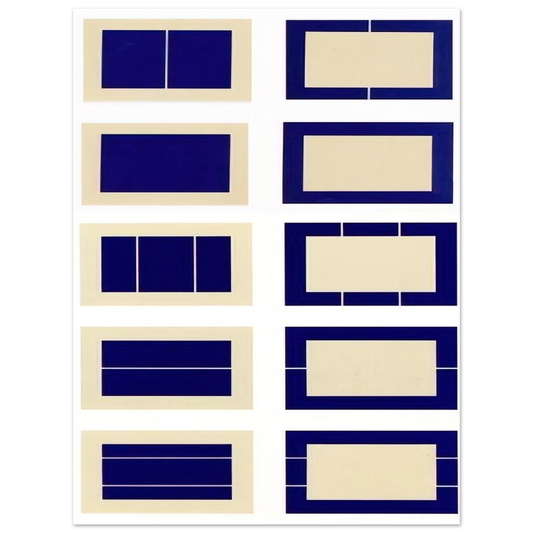 Donald Judd - Untitled S.# 167-176 - 1988  75x100 cm / 30x40inches Fine Art Poster