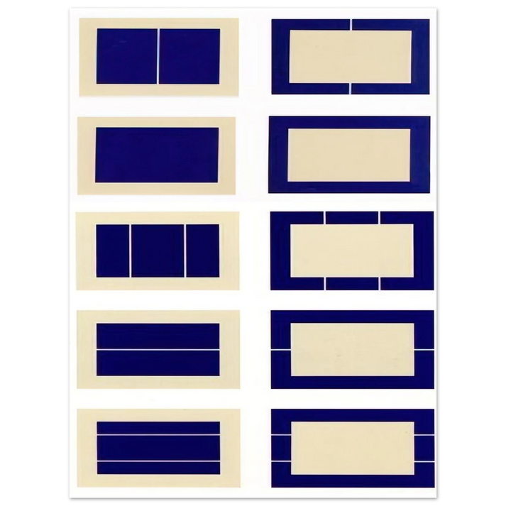 Donald Judd - Untitled S.# 167-176 - 1988  75x100 cm / 30x40inches Fine Art Poster