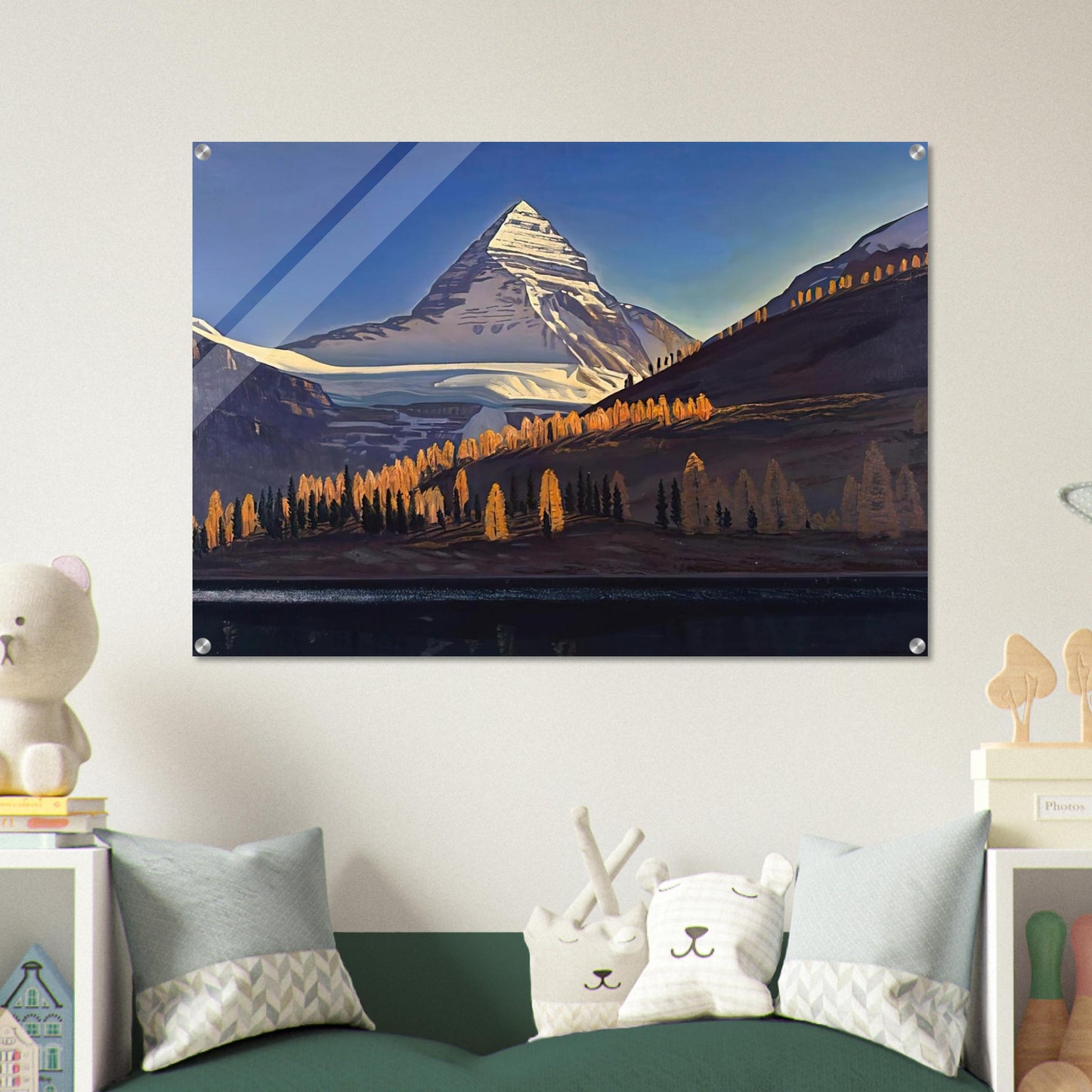 Mount Assiniboine. Canadian Rockies - Rockwell Kent Acrylic Print - 70x100 cm / 28x40″ inches