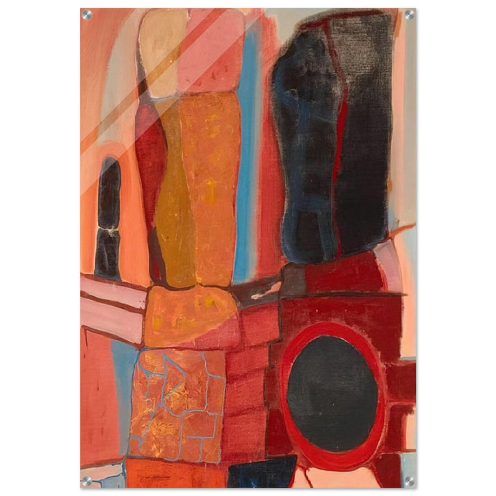 Rock Totems - 1948 - John Ferren Acrylic Print - 70x100 cm / 28x40″ inches | John Ferren Wall Art | John Ferren Prints