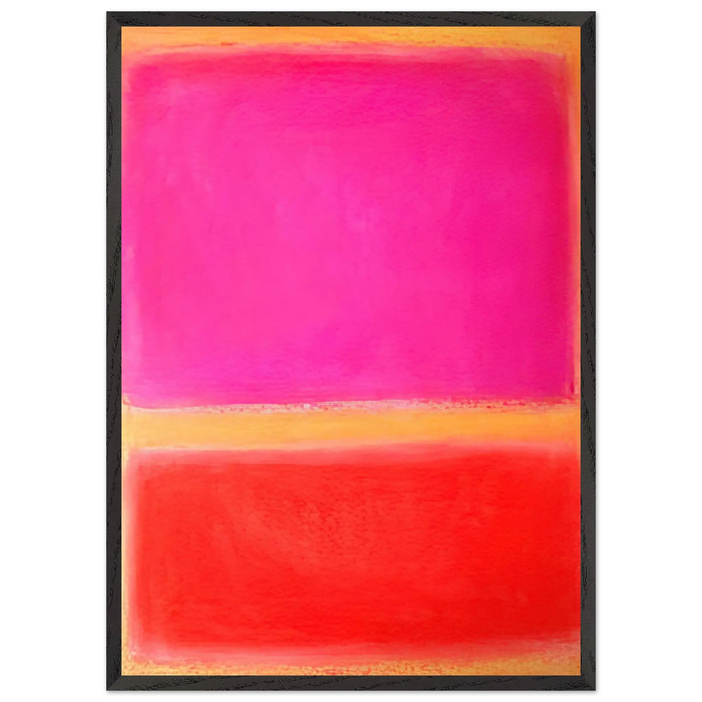 Helen Frankenthaler - Untitled - Color Field Painting Wall art - 13x18 cm / 5x7 inches - Premium Wooden Framed Poster With Fine Art Paper - White frame