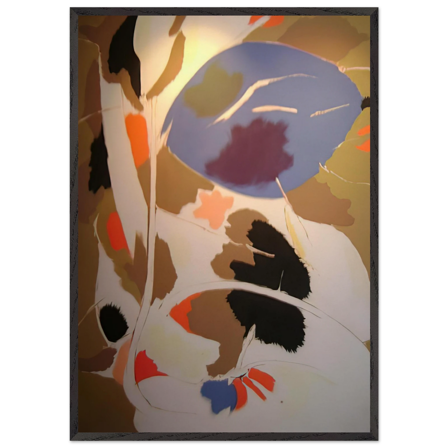 Branches - 1955 - John Ferren 70x100 cm / 28x40 inches Framed Art Print – Black Wooden Frame