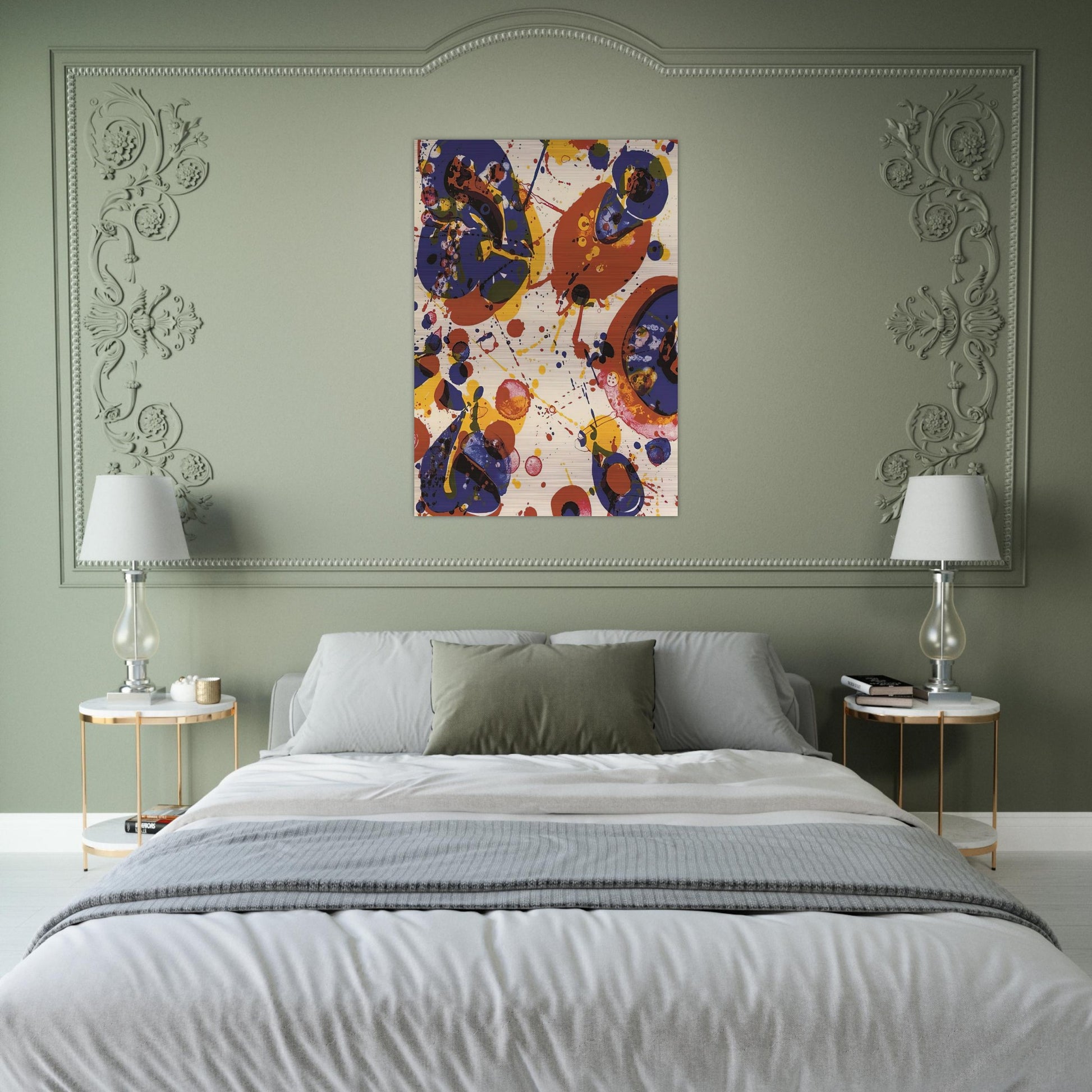 Untitled  from Pasadena Box   Lembark L58  - Sam Francis Brushed Aluminum Print - 70x100 cm / 28x40 inches | Sam Francis Aluminum Print | Sam Francis Prints
