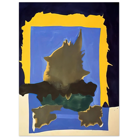 Helen Frankenthaler - Interior Landscape - 1964 Wall art - 13x18 cm / 5x7 Inches - Fine Art Poster - -