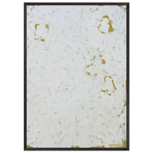 Wing - Minimalism - Robert Ryman 70x100 cm / 28x40 inches Framed Art Print – Black Wooden Frame
