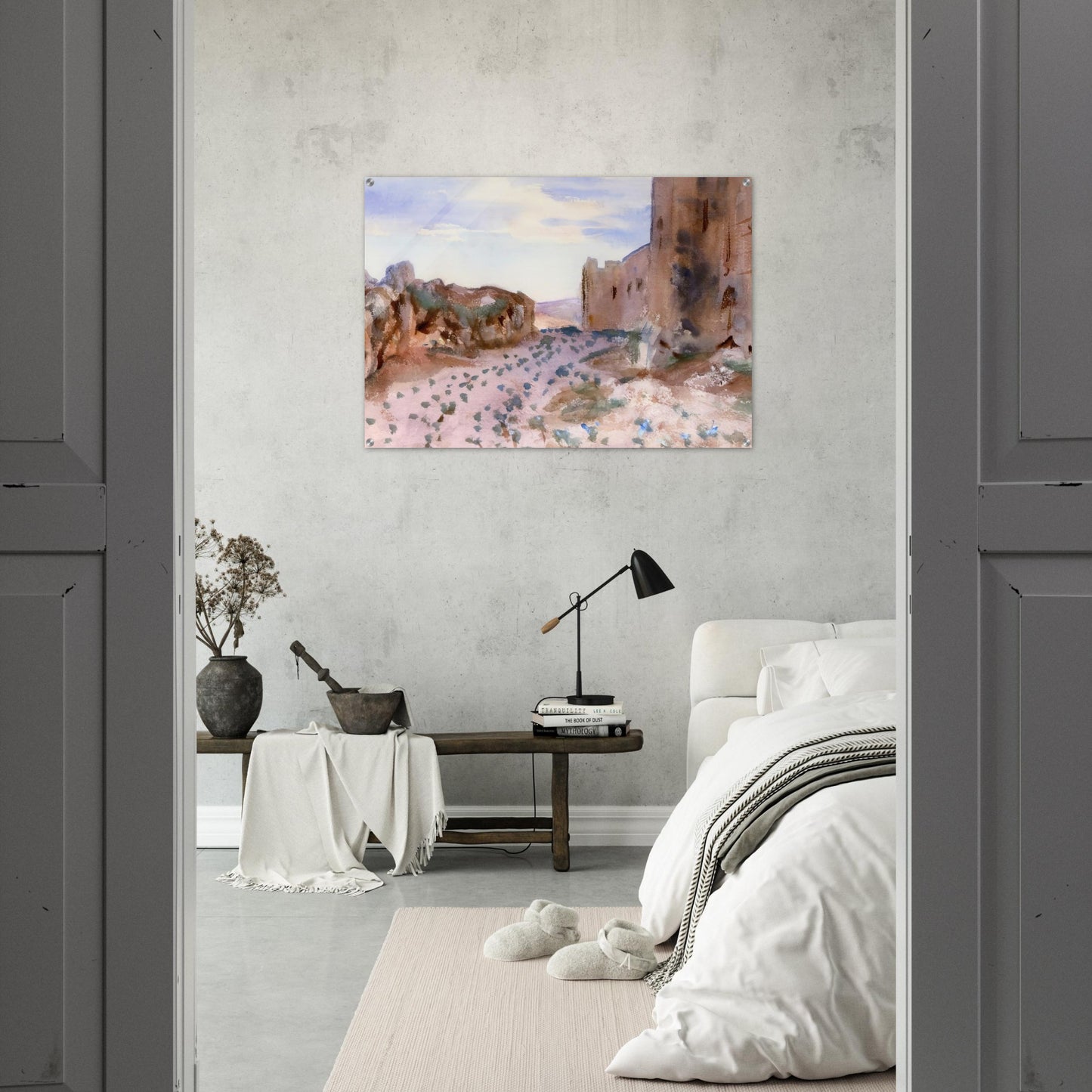 Fortress, Roads and Rocks - John Singer Sargent Acrylic Print - 70x100 cm / 28x40″ inches