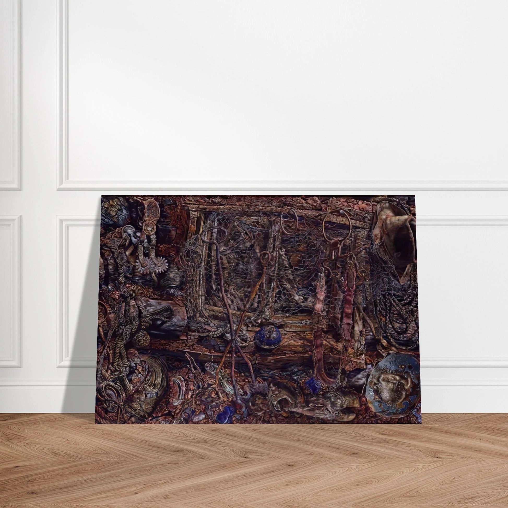 THE RUSTLERS 1962 - Ivan Albright Brushed Aluminum Print - 70x100 cm / 28x40 inches | Ivan Albright Aluminum Print | Ivan Albright Prints