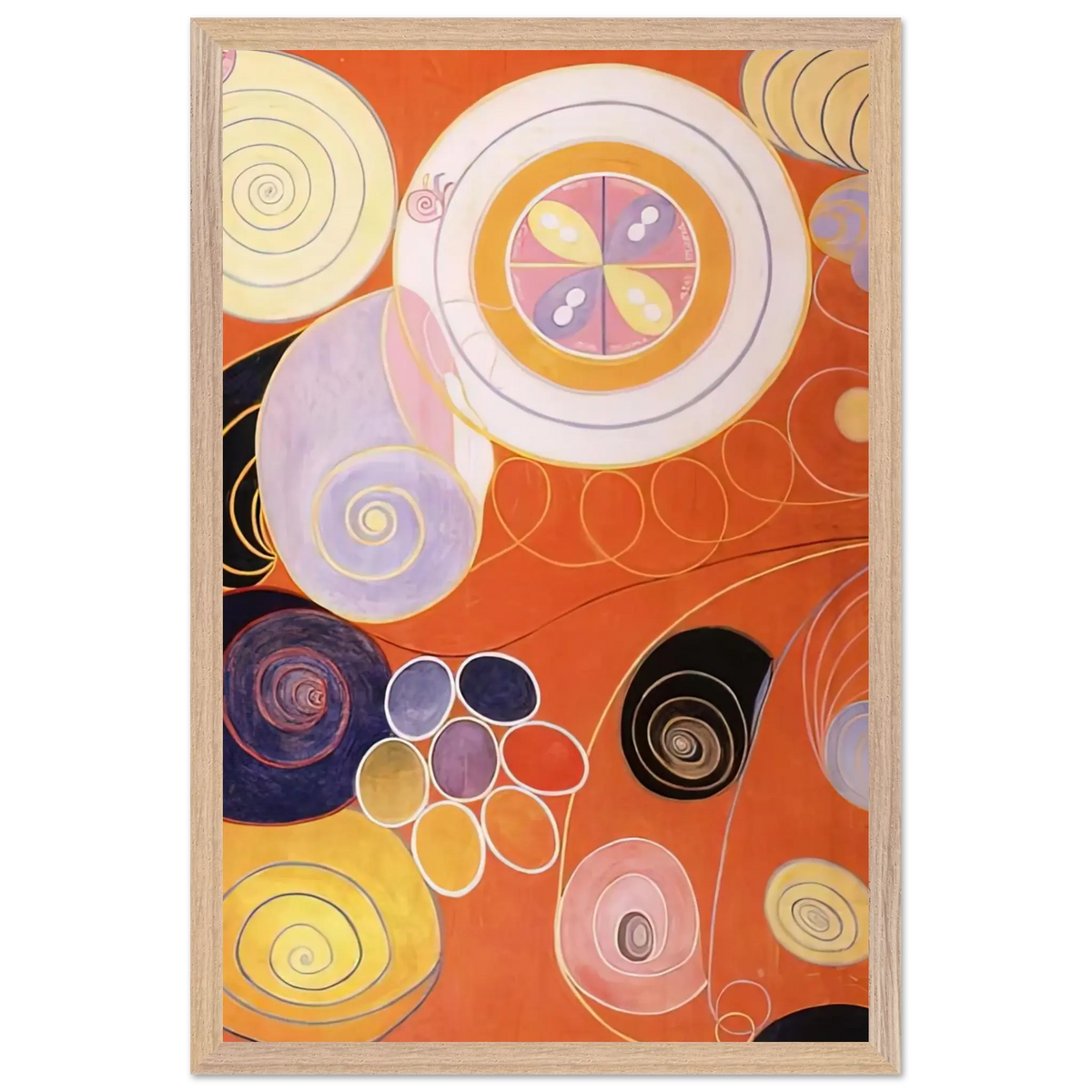 Hilma af Klint - THEY TENS MAINSTAY IV 1907 Wall art - A2 (42 x 59.4  cm) - Fine Art Poster - -