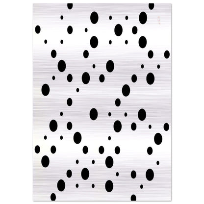 WHITE DISKS 1 - Bridget Riley Brushed Aluminum Print - 70x100 cm / 28x40 inches | Bridget Riley Aluminum Print | Bridget Riley Prints