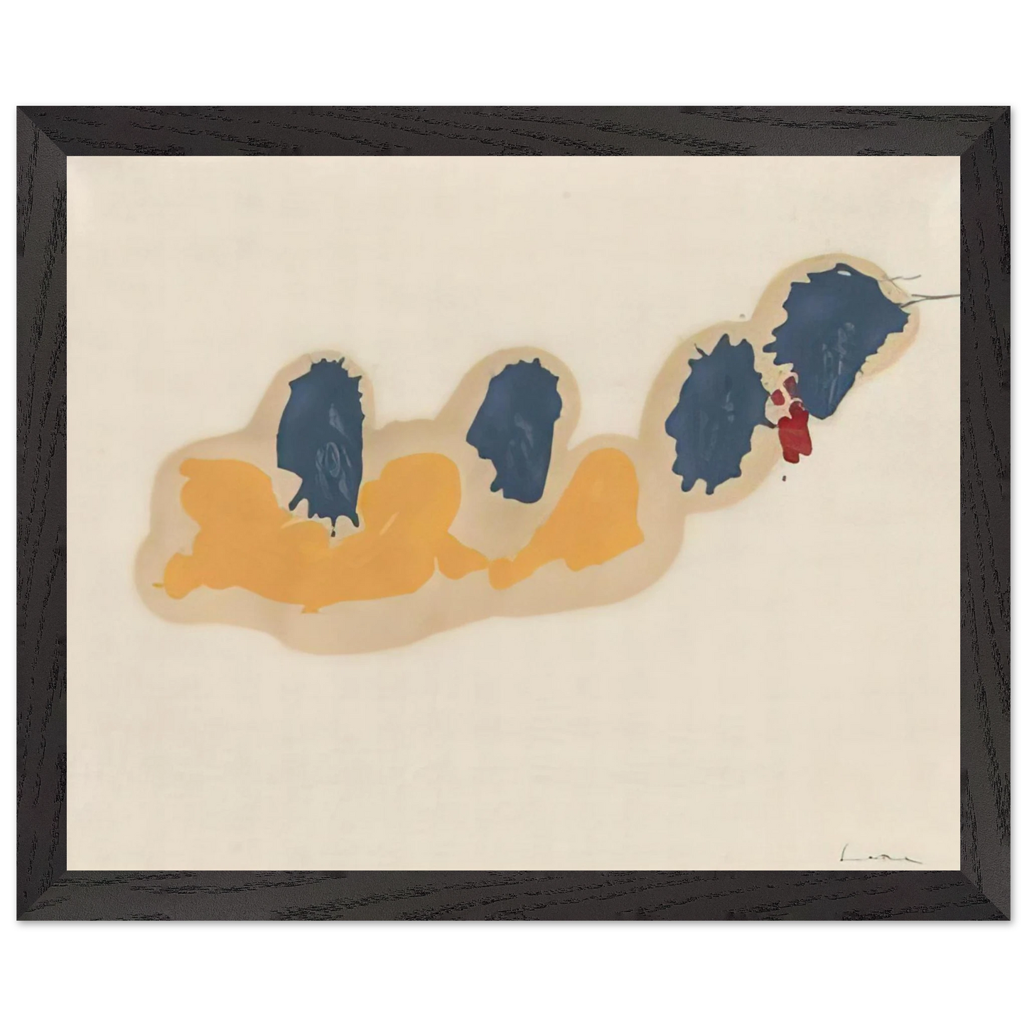Helen Frankenthaler - April IV - 1960 Wall art - 21x29.7 cm / 8x12" - Fine Art Poster-canvas - -