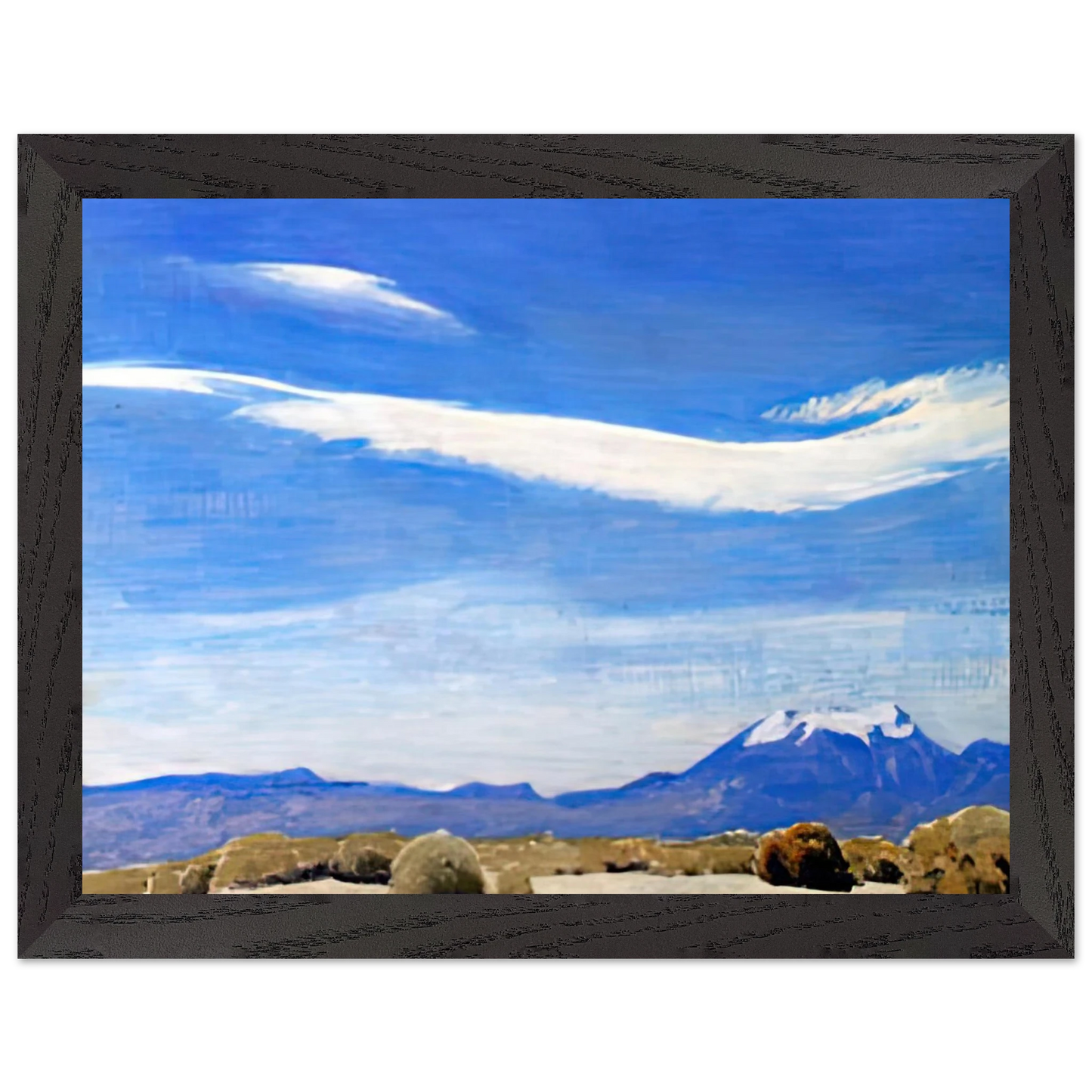 Maynard Dixon - THE CLOUD COACHELLA VALLEY CALIFORNIA 1940 Wall art - 30x40 cm / 12x16 inches - Premium Wooden Framed Poster With Fine Art Paper-canvas - Black frame