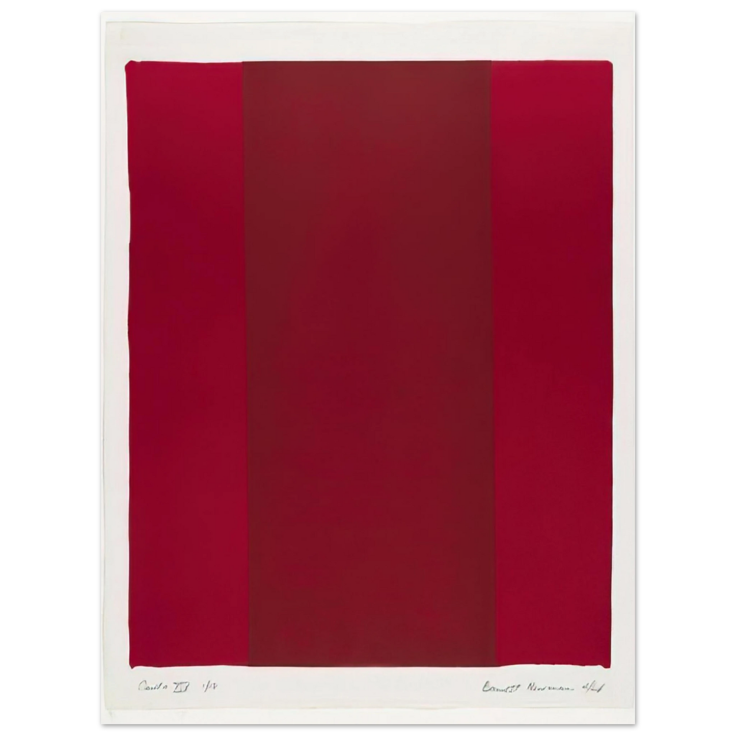 Barnett Newman - Canto XIV  75x100 cm / 30x40inches Fine Art Poster