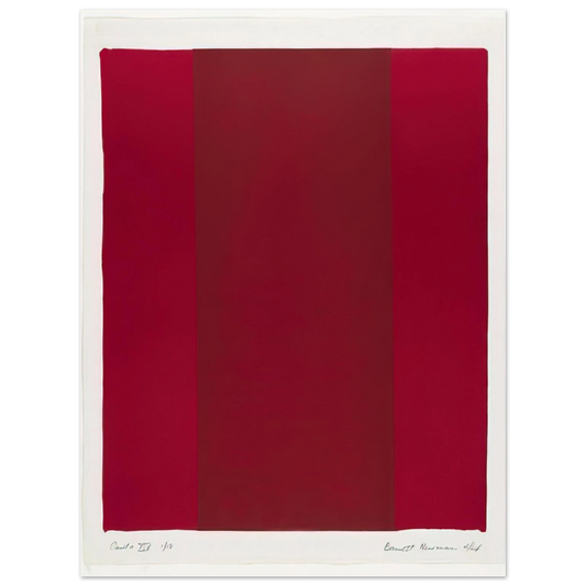 Barnett Newman - Canto XIV  75x100 cm / 30x40inches Fine Art Poster