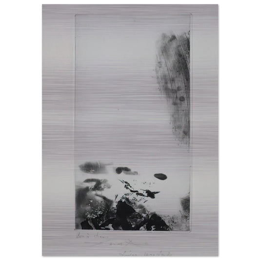 WAITING FOR A HOLIDAY 1974 - Zao Wou-Ki Brushed Aluminum Print - 70x100 cm / 28x40 inches | Zao Wou-Ki Aluminum Print | Zao Wou-Ki Prints