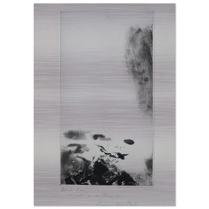 WAITING FOR A HOLIDAY 1974 - Zao Wou-Ki Brushed Aluminum Print - 70x100 cm / 28x40 inches | Zao Wou-Ki Aluminum Print | Zao Wou-Ki Prints