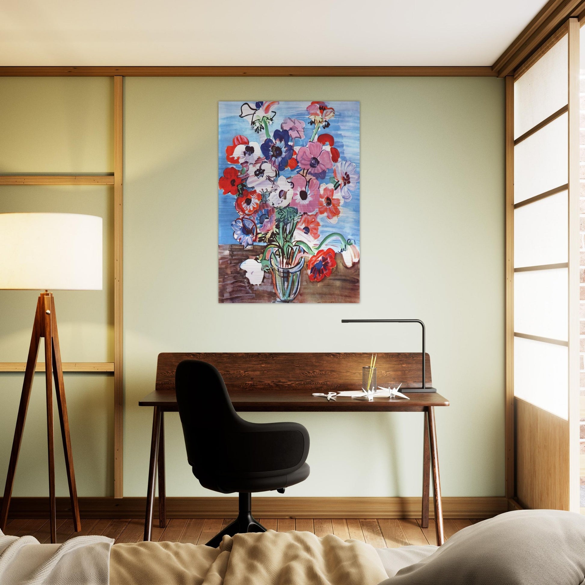 ANEMONES 1937 - Raoul Dufy Brushed Aluminum Print - 70x100 cm / 28x40 inches | Raoul Dufy Aluminum Print | Raoul Dufy Prints