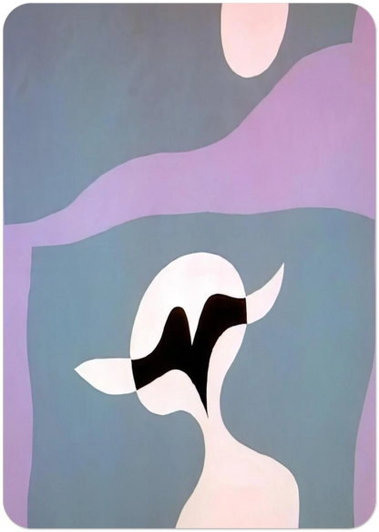 Man, mustache, navel By Jean Arp Pack of 10 Post Cards | Jean Arp Post Cards | A6 (10.5 x 14.8 cm) - 4.1 x 5.8 inches