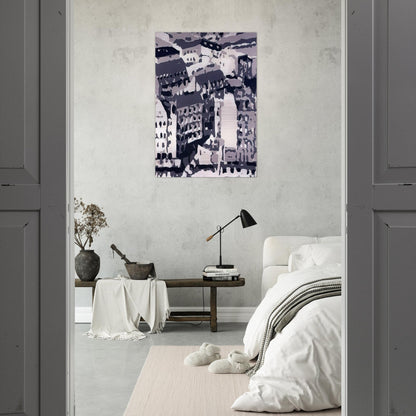 TOWNSCAPE 1969 2 - Gerhard Richter Brushed Aluminum Print - 70x100 cm / 28x40 inches | Gerhard Richter Aluminum Print | Gerhard Richter Prints