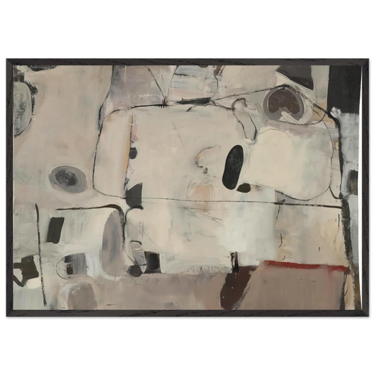 Untitled N13 - Richard Diebenkorn 70x100 cm / 28x40 inches Framed Art Print – Black Wooden Frame