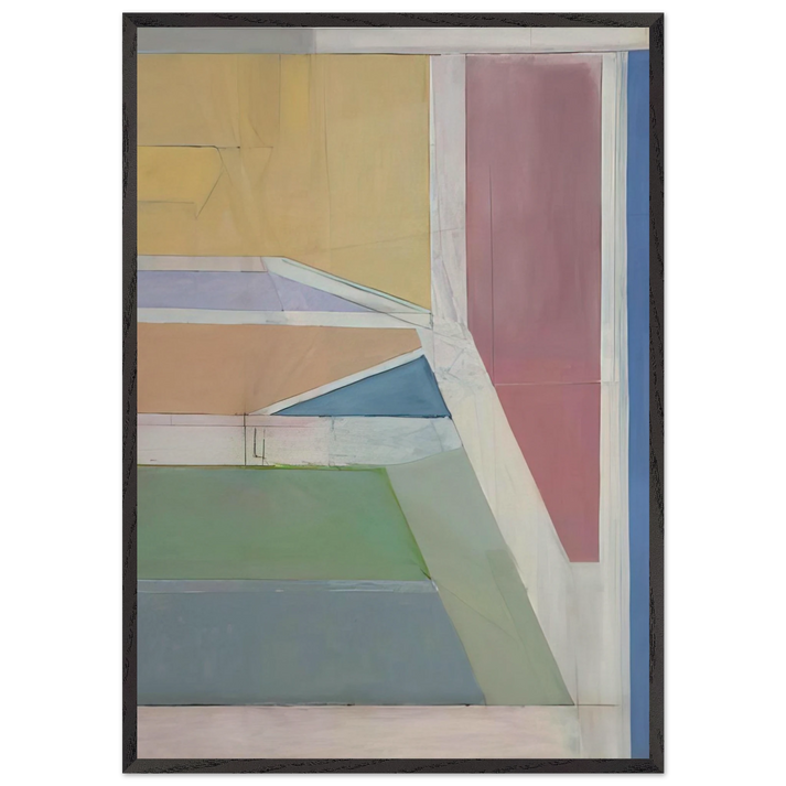 Ocean Park 27 - Richard Diebenkorn 70x100 cm / 28x40 inches Framed Art Print – Black Wooden Frame