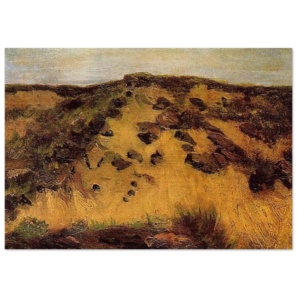 Dunes - Vincent van Gogh Brushed Aluminum Print - 70x100 cm / 28x40 inches | Vincent van Gogh Aluminum Print | Vincent van Gogh Prints