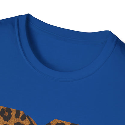 Vintage MTV T-Shirt mit Leopardenmuster, Retro-Musik- und Fernseh-Look der 80er und 90er Jahre, Unisex-Rock-Shirt mit Tiermotiv