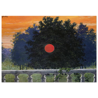 BANQUET 1955 - Rene Magritte Brushed Aluminum Print - 70x100 cm / 28x40 inches | Rene Magritte Aluminum Print | Rene Magritte Prints