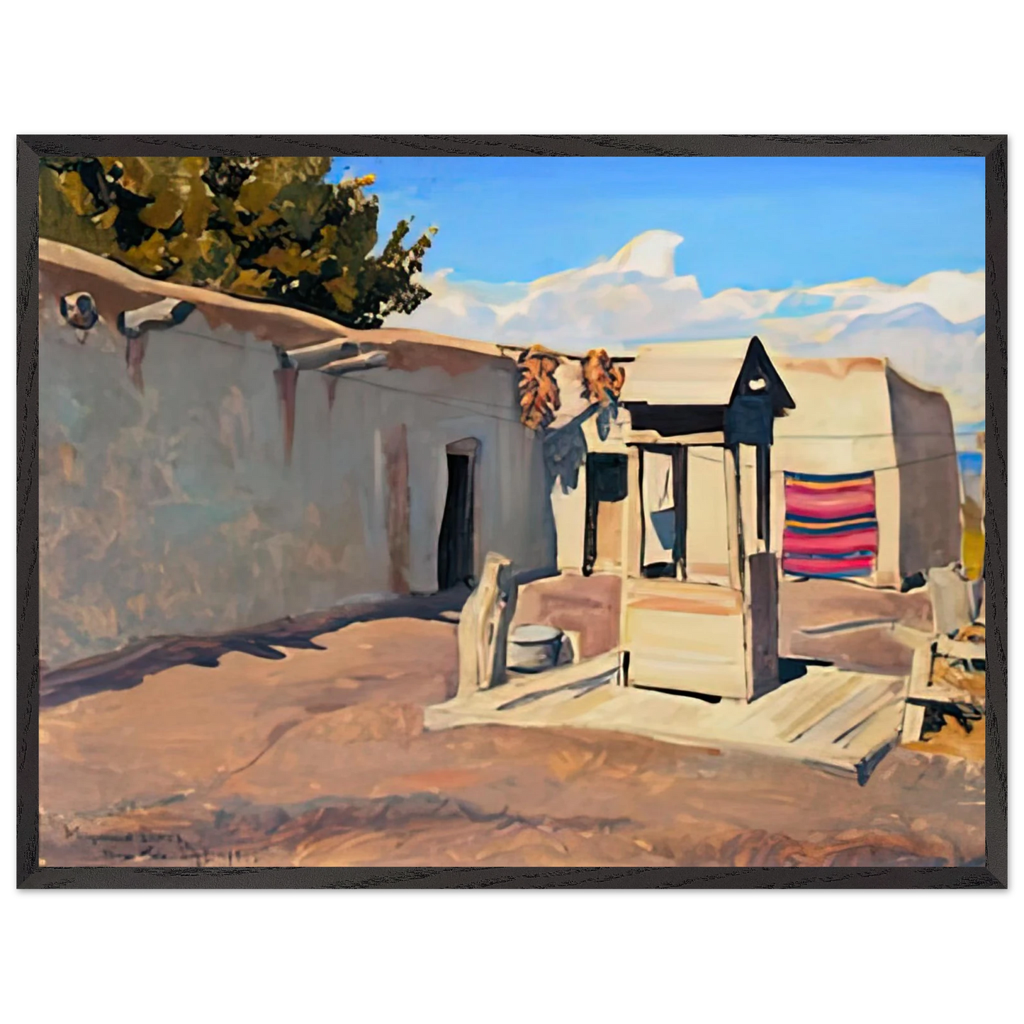 Maynard Dixon - OLD PATIO 1931 Wall art - 20x25 cm / 8x10 inches - Fine Art Poster-canvas - -