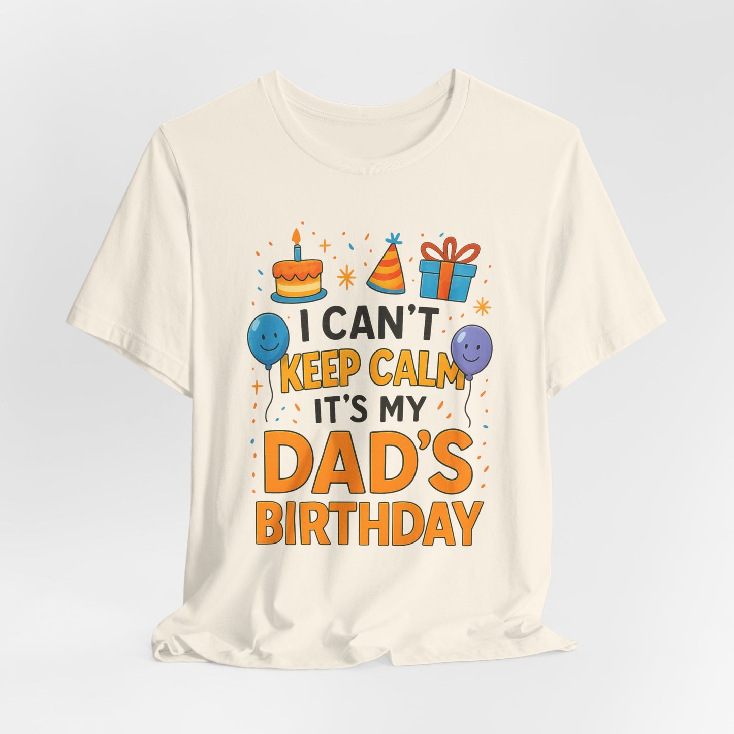 Geburtstagsgeschenk für Papa: Ich kann nicht ruhig bleiben, es ist Papas Geburtstag! Alles Gute zum Geburtstag, Papa!