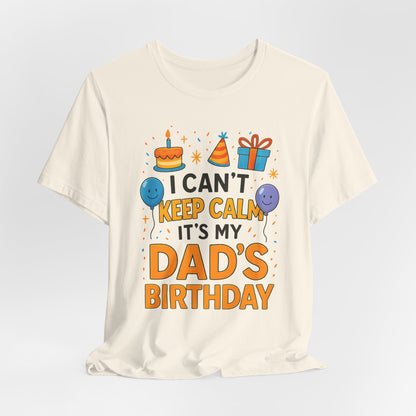 Geburtstagsgeschenk für Papa: Ich kann nicht ruhig bleiben, es ist Papas Geburtstag! Alles Gute zum Geburtstag, Papa!