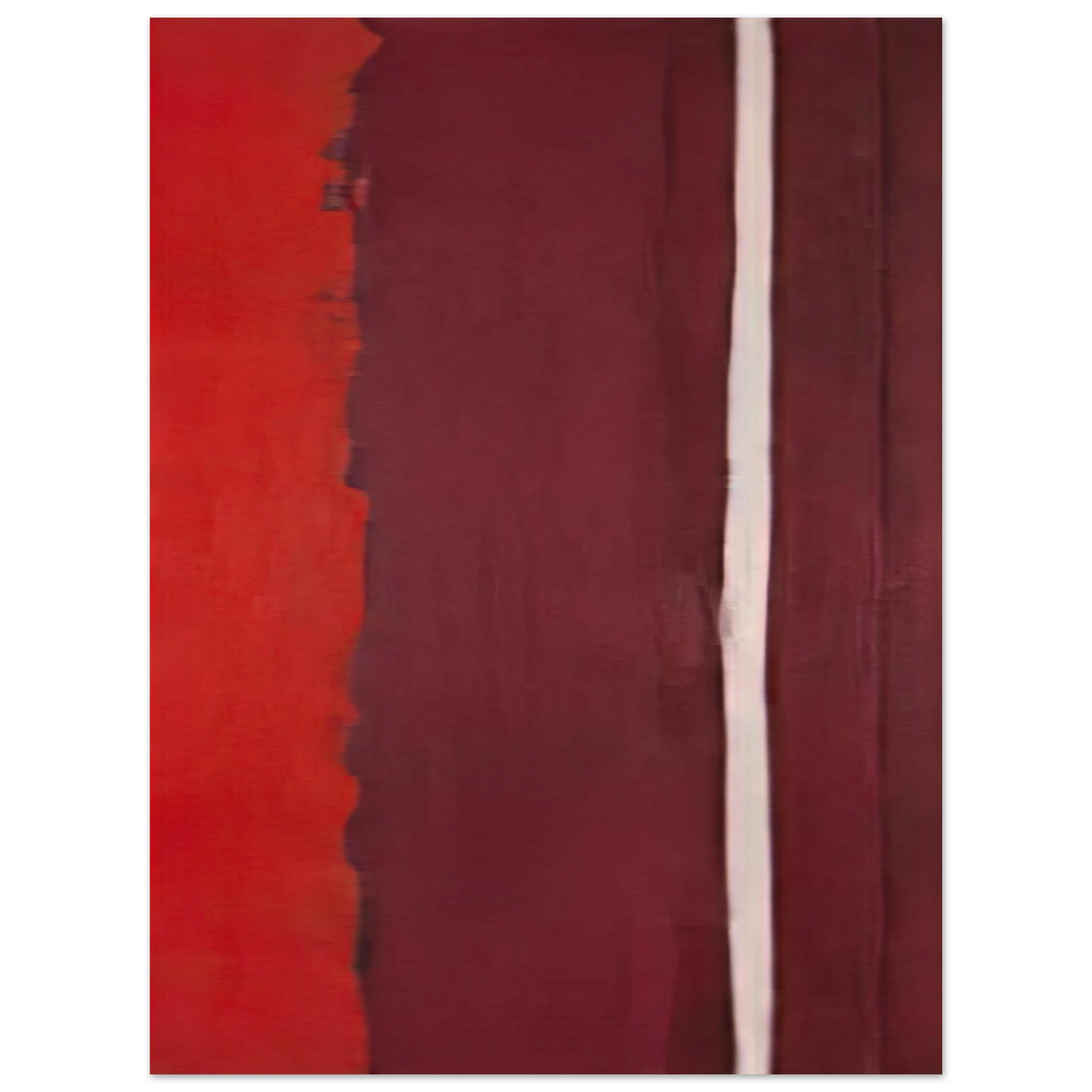 Barnett Newman - Untitled I  75x100 cm / 30x40inches Fine Art Poster
