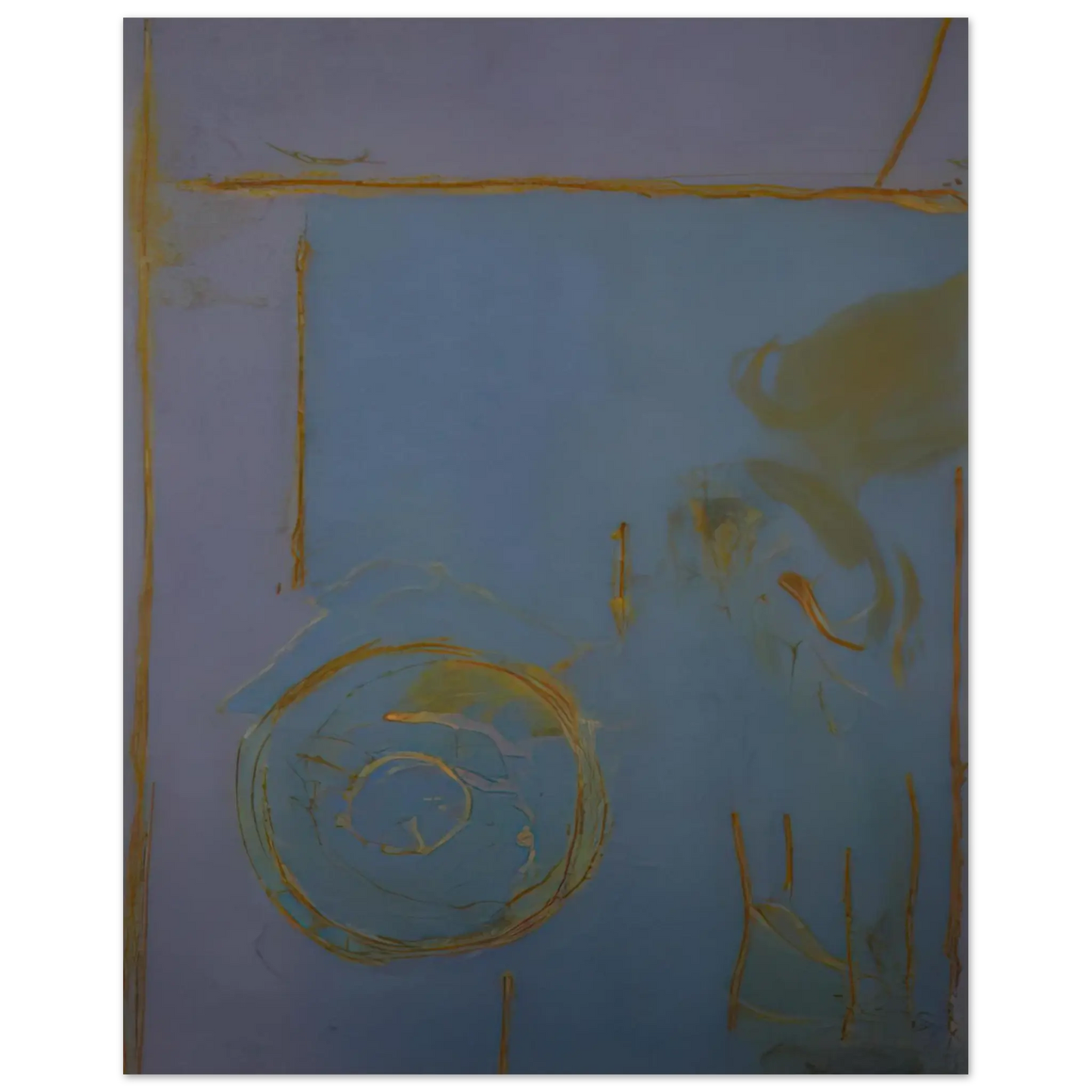 Helen Frankenthaler - Guadalupe - 1989 Wall art - 40x50 cm / 16x20 Inches - Premium Wooden Framed Poster With Fine Art Paper - White frame