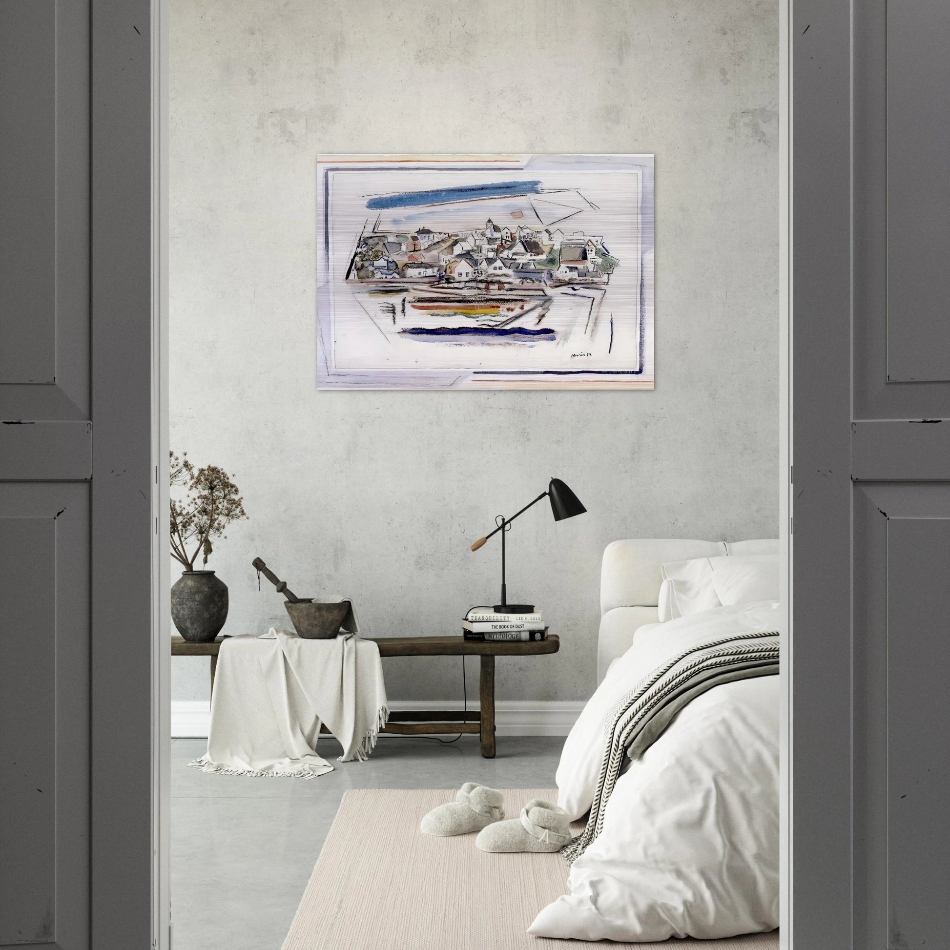 Stonington Maine - 1923 - John Marin Brushed Aluminum Print - 70x100 cm / 28x40 inches | John Marin Aluminum Print | John Marin Prints