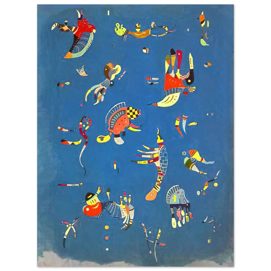 Wassily Kandinsky - SKY BLUE 1940  75x100 cm / 30x40inches Fine Art Poster