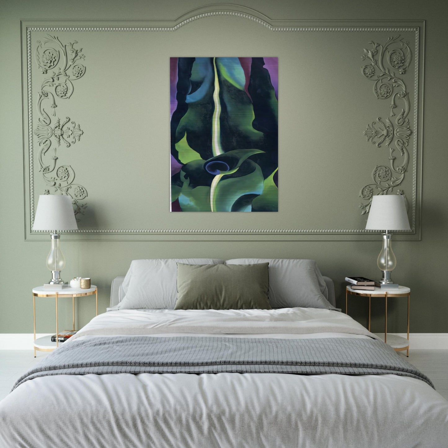 Corn, Dark I - Georgia O'Keeffe Brushed Aluminum Print - 70x100 cm / 28x40 inches | Georgia O'Keeffe Aluminum Print | Georgia O'Keeffe Prints