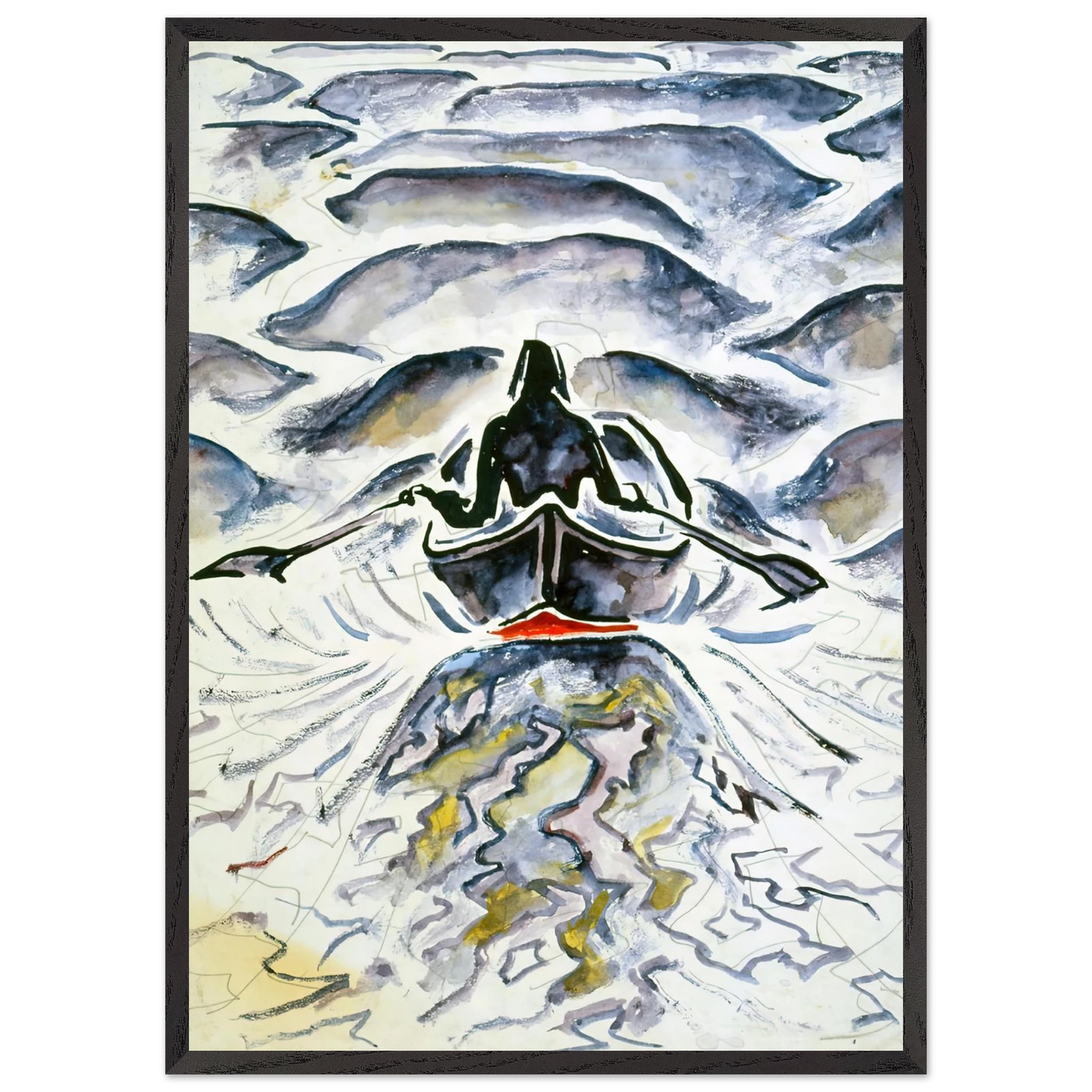Walter Inglis Anderson - Walter Anderson Wall art - 70x100 cm / 28x40 inches - Premium Wooden Framed Poster With Fine Art Paper-canvas - Wood frame